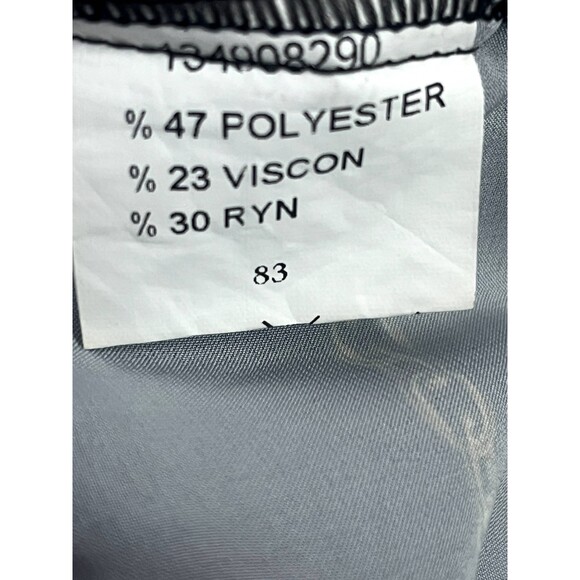 Phardi European Satin Black Button Down Blouse Chains Equestrian Formal Office 8 - Picture 8 of 12